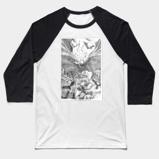 Bat vs Scarcrow Baseball T-Shirt